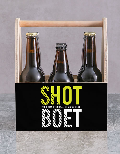 Personalised Shot Boet Man Crate