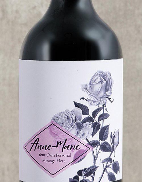 Purple Rose Personalised Wine