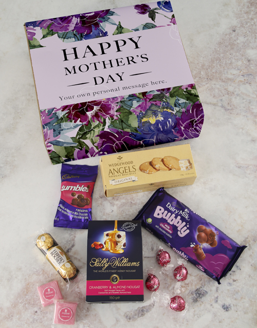 mothers-day Personalised Floral Mothers Day Gourmet Box