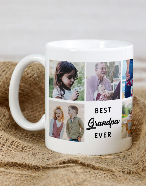 fathers-day Personalised Best Grandpa Ever Mug