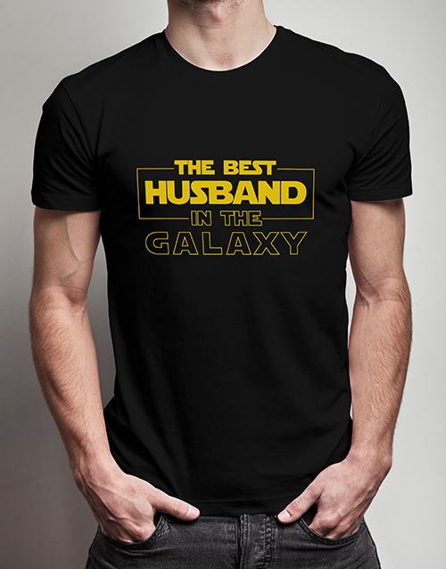 Personalised Best Husband, Black Tshirt