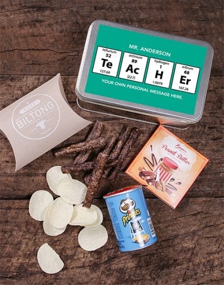 Personalised Periodic Table Snack Tin