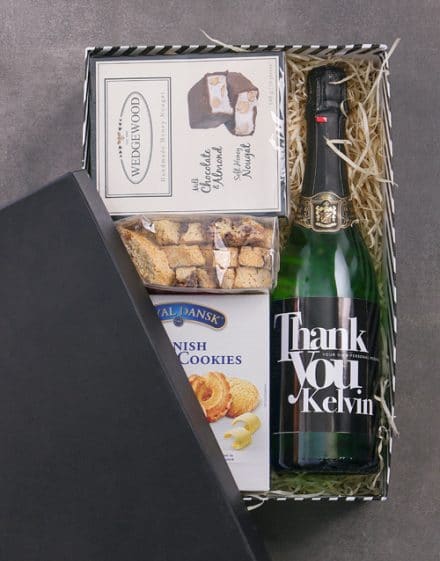 Personalised Thank You Biscotti Hamper