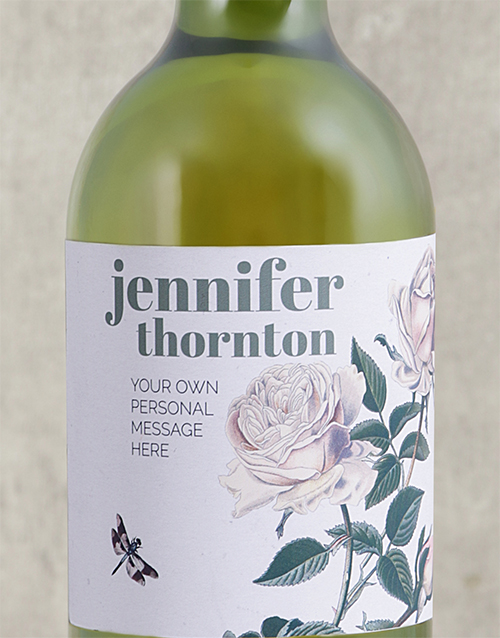 Rose Bush Personalised Wine - Hamperlicious