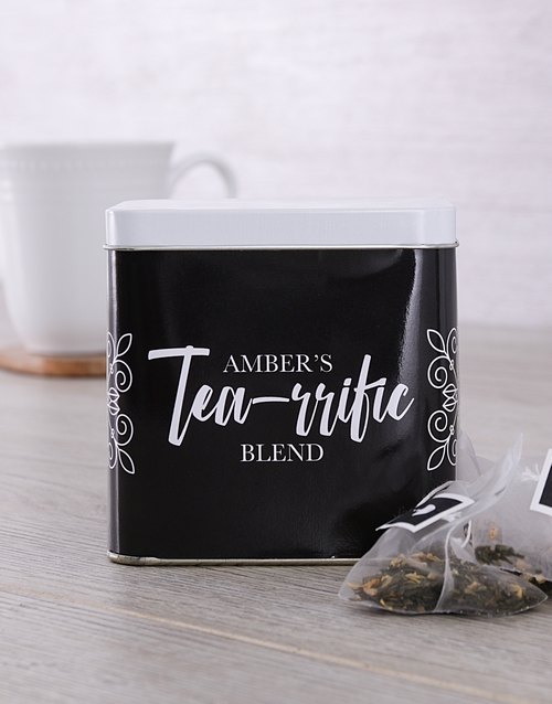 Personalised Tearrific Personalised Tea T Tin Hamperlicious 