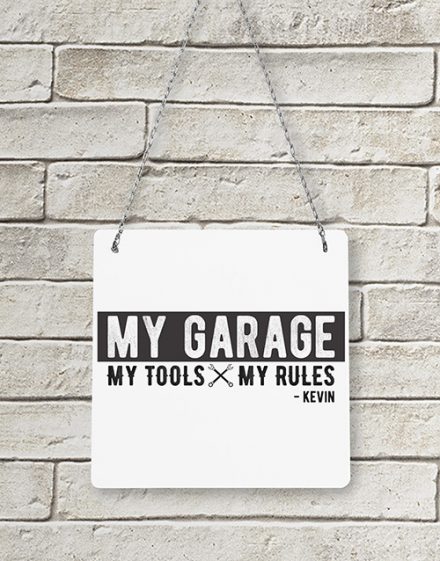 Personalised My Garage Metal Sign