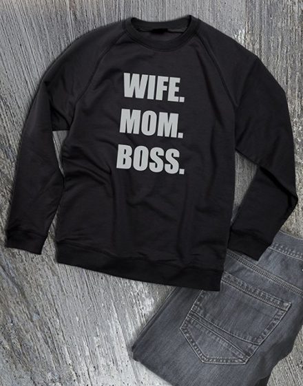 clothing Wife Mom Boss Ladies Sweatshirt