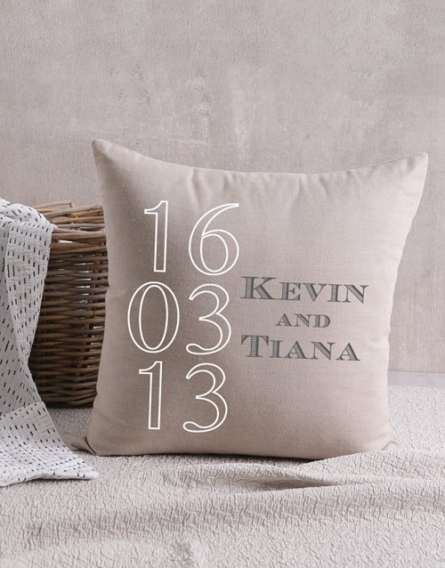 Anniversary Personalised Scatter Cushion - Hamperlicious