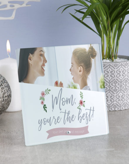 mothers-day Personalised Mom You The Best Glass Tile