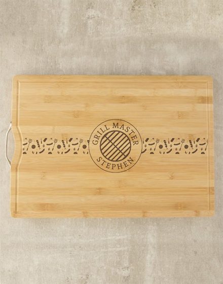 fathers-day Personalised Grill Master Butchers Block