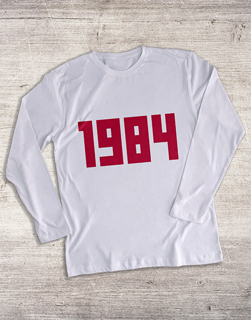 fathers-day Personalised Year Long Sleeve T Shirt