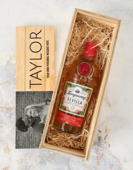 Personalised Tanqueray Gin Photo Crate