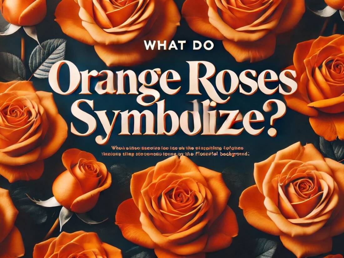 What do orange roses symbolize?