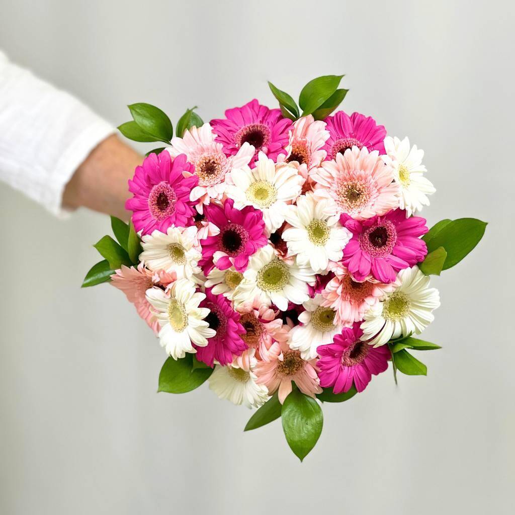 Cotton Candy Gerbera Bouquet