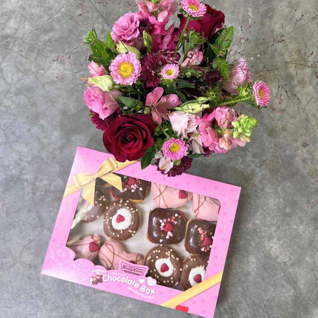 Doughnuts and Blooms Box