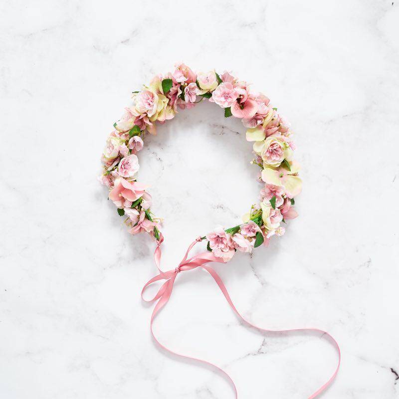 Playful Pink Flower Crown