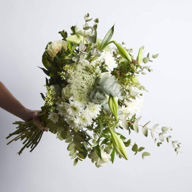 White Flowers in a Box