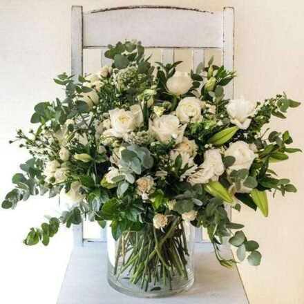 White Purity Vase Arrangement